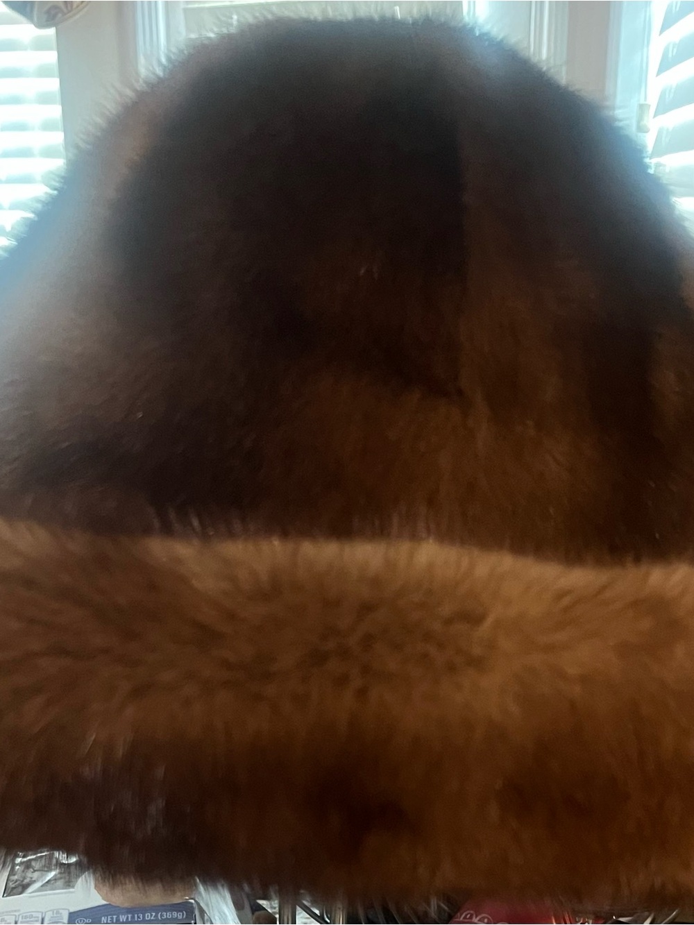 Luxurious Brown Fur Mink Hat - Brand